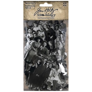 Tim Holtz Idea-ology Paper Doll Mini Die Cuts 133 Pieces TH94235