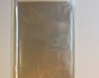 AF69  100 Clear Cellophane Envelopes 6 x 9 (15.3cm x 22.9cm)
