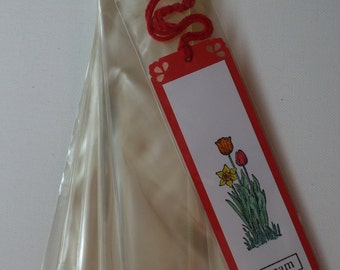 AF12HB  100 Clear Cellophane Bag Envelopes 2"x 8"  (5.1cm x 20.3cm) for Bookmarks Pretzels Candy Canes