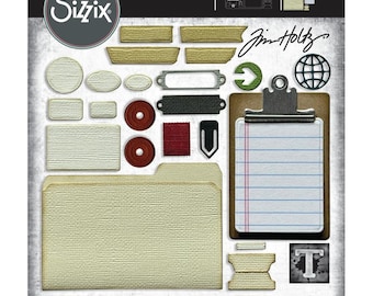 Sizzix / Tim Holtz Thinlits Dies Vault opmerkelijk 666876 24 stansen