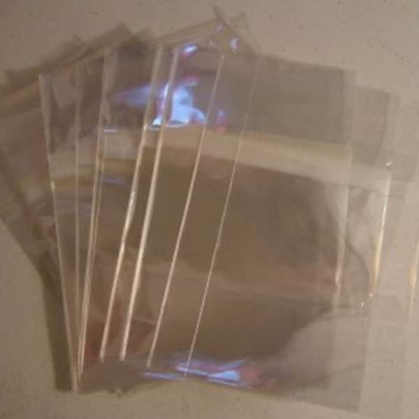 AE57  100 CLEAR ENVELOPES 5 1/4 x 7 1/8 (13.3cm x 18.1cm)