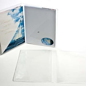 VF33 pkg.of 10 A1 (B4)Clear Vinyl Greeting Card Folders