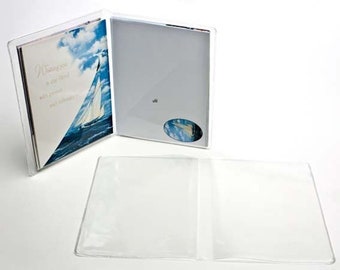 VF33 pkg.of 10 A1 (B4)Clear Vinyl Greeting Card Folders
