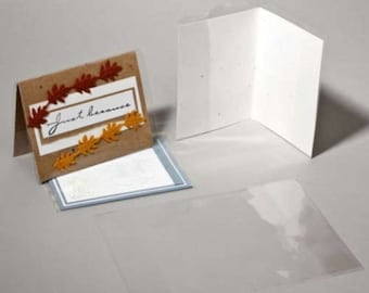 CJ5X5 100 Clear Greeting Card Jackets