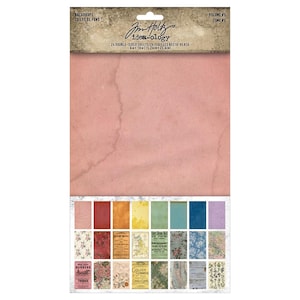 Tim Holtz IdeeOlogy Backdrops Doppelseitiger Karton 6 "X10" 24 / Pkg Volumen # 5 TH94309