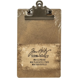 Tim Holtz IdeaOlogy Mini Clipboard 4 1/2&quot; x 7&quot; TH93278