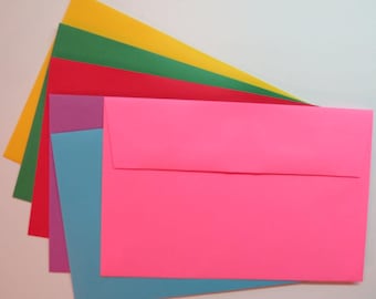 PE60  24pk. A9 60 lb.Text Weight Multi Color Envelopes 8 3/4 x 5 3/4 (22.23cm x 14.61cm)