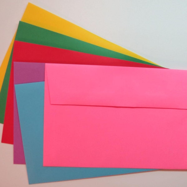 PE60  24pk. A9 60 lb.Text Weight Multi Color Envelopes 8 3/4 x 5 3/4 (22.23cm x 14.61cm)