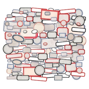 Ideaology Ephemera Snippets Labels120/Pkg by Tim Holtz -TH94188