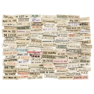 Tim Holtz Ideaology Ephemera Snippets Number Strips 119 Pieces TH94222