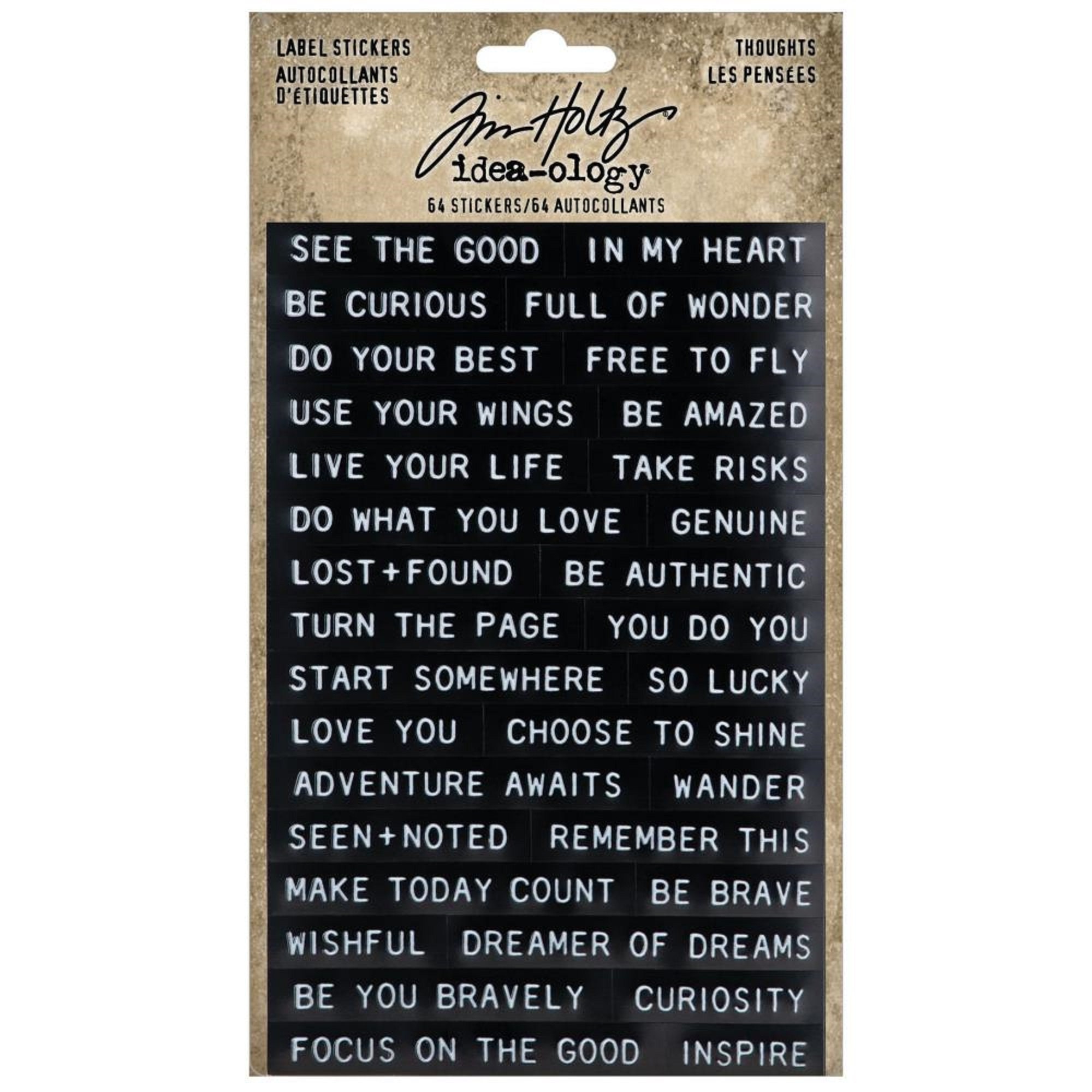 Idea-ology Thoughts Label Stickers 64/pkg by Tim Holtz - Etsy