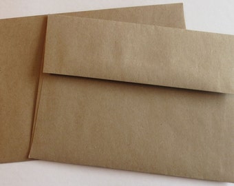 BBE7  25 A7 70 lb.Recycled Brown Bag Envelopes 5 1/4 x 7 1/4 (13.34cm x 18.42cm)