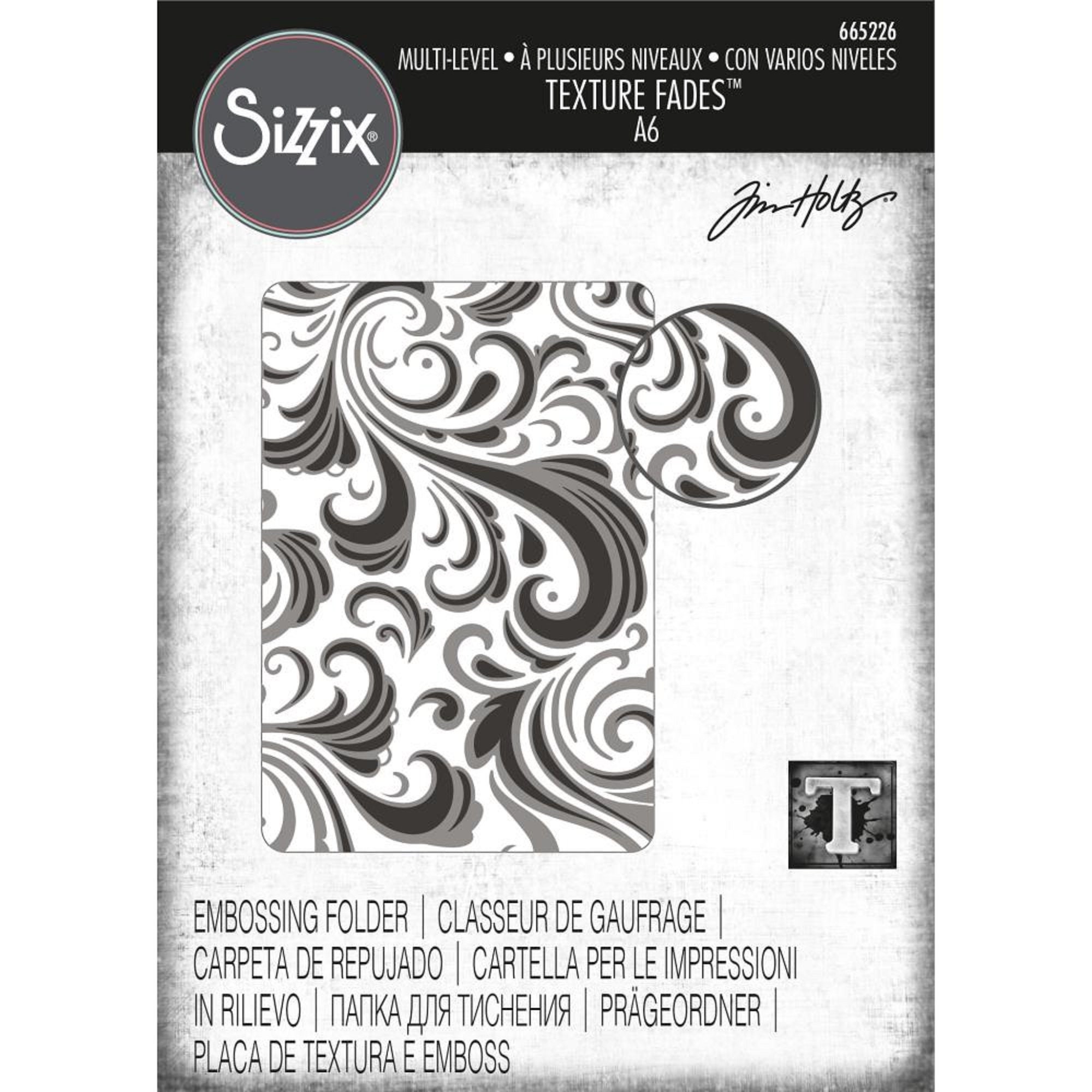 Sizzix Textured Impressions Embossing Folders 5PK - Thank You