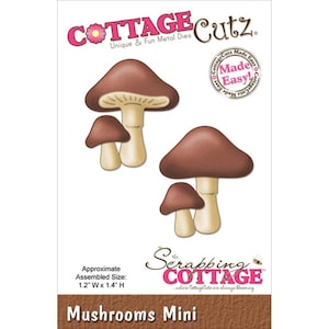 Cottage Cutz Metall Dies Pilze Mini Produkt CC-MINI-147 Made in USA
