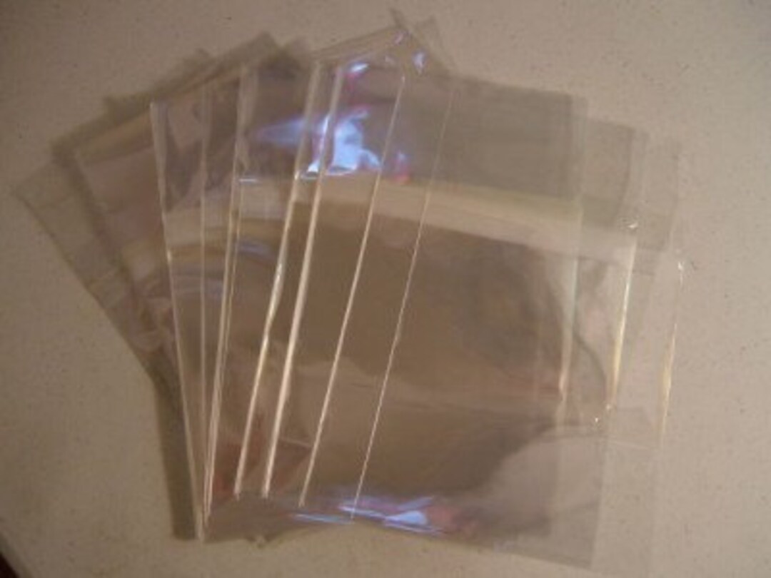 AE11 100 Clear Cellophane Envelopes A1 3 13/16 X 5 3/16 9.7cm X 13.2cm