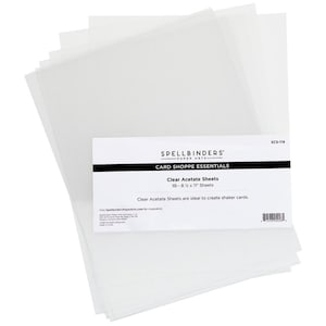 Spellbinders Acetate 8.5"X11" Sheets 10/Pkg