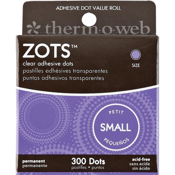 Thermo-o-web Zots Tiny 3770 or Small 3782 Clear Adhesive Dots 