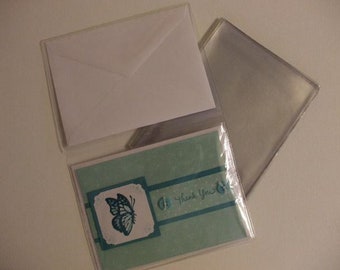 VF35 pkg.of 10 A6 Clear Vinyl Greeting Card Folders
