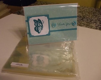 CJ41 100 Clear  Card Jackets for A6 Card and Envelope