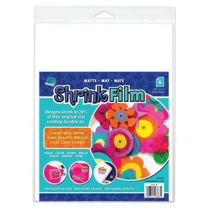 KSF6-C Grafix Shrink Film  8.5&quot; X 11&quot; 6 sheet pkg.Clear