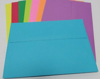 PE30  24 pc. Multi  Color Envelopes A7 60 lb. 5 1/4 x 7 1/4 (13.34cm x 18.42cm)