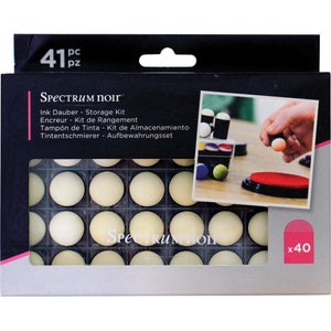 Spectrum Noir Ink Dauber Storage Kit with 40 Fingertip Daubers
