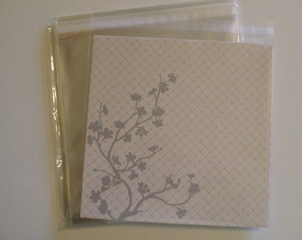 AF88  50 Clear Cellophane Envelopes 8 1/4 x 8 1/16 (21cm x 20.5cm)