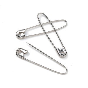 STEEL Carbone Color Tone Small Tiny Coiled Metal Safety Pins DIY Sewing Supplies STEEL Carbone Color Tone Small Tiny Coiled Metal Safety Pins DIY Sewing Supplies