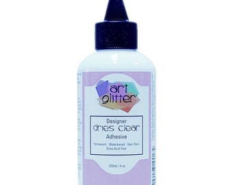 4 oz Art Glitter Designer seca adhesivo transparente hecho en EE.UU.