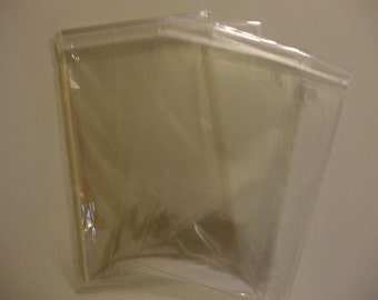 AF13  100 Clear Cellophane Envelopes 5 5/8 x 8 1/4 (14.3cm x 21cm)