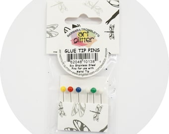Art Institute Stainless Steel Glue Tip Pins pack of 6