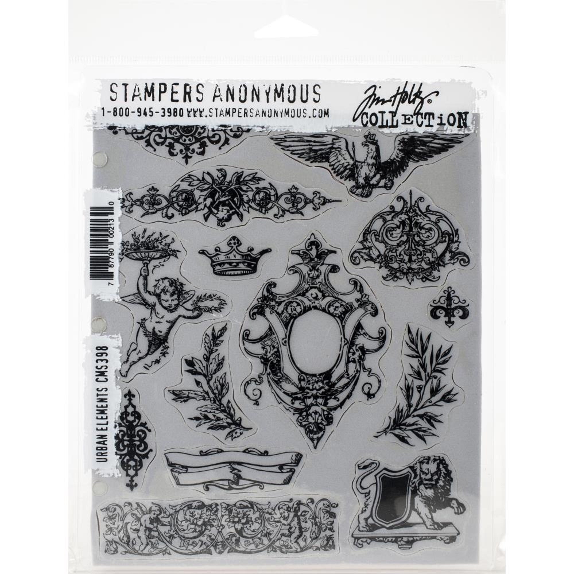 Stampers Anonymous Tim Holtz Urban Elements Stamp Set CMS398 - Etsy