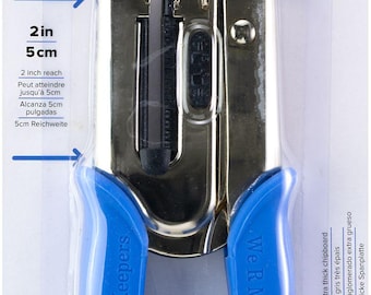 We R Crop-A-Dile Power Punch 1/16" Hole 2" Reach 71273-2 Fabric Chipboard Tin Plastic