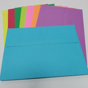 PE30 25 pc. Color Envelopes A7 60 lb. 5 1/4 x 7 1/4 13.34cm x 18.42cm image 1