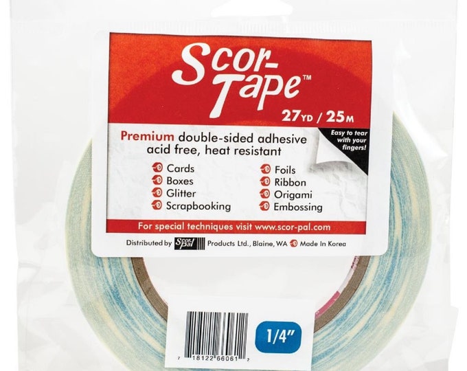 Scortape 3/8 Double Sided Adhesive Scor Tape Acid Free Double Sided