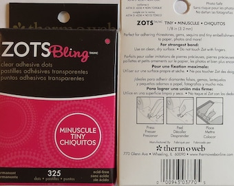 Thermo-O-Web Zots Tiny 3770 or Small 3782 Clear Adhesive Dots