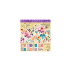 Flight of Fancy G4502853 Bloc de papel de doble cara Graphic 45 de 8" x 8", paquete de 24