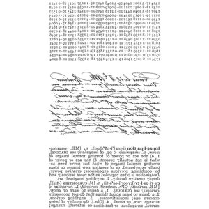 Pode incluir: Uma imagem em preto e branco de texto escrito à mão que discute o conceito de imaginação. O texto inclui a frase "(en-ism-i) not-en-i-ge-mi" e discute o ato de imaginar, o poder mental e a criação de novas experiências.