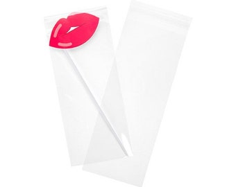 AF4X11 100 Clear Treat Bag Sleeve Envelopes 4 7/16 x 11 1/8