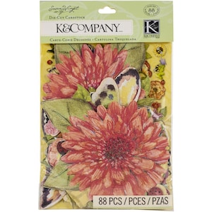 Papier cartonné prédécoupé K&Co Susan Winget Meadow 88/paquet # K656635