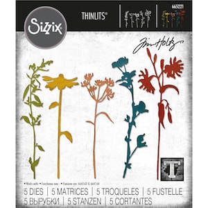 Sizzix Thinlits Tim Holtz Wildflower Stems #3 Dies 665221