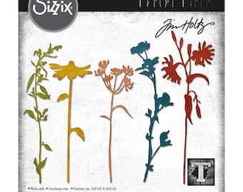 Sizzix Thinlits Tim Holtz Wildflower Stems #3 Dies 665221