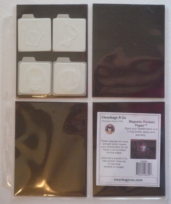 QuicKutz 2x2 Storage Sleeves Pocketz Pages holds 100 dies 20p//10s