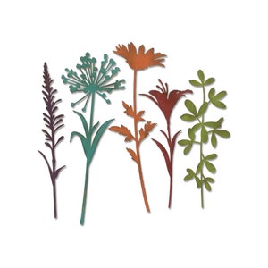 Sizzix Thinlits Tim Holtz Wildflower Stems #2 Dies 664164