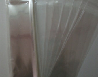 AF2148 100 przezroczystych opakowań, kopert na słodycze, zakładka do lizaków, 2 1/4 x 8 1/2 (6,4 cm x 21,6 cm)