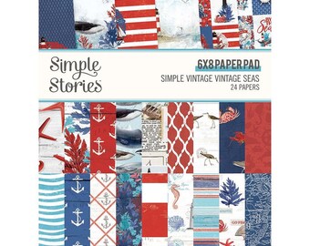 Simple Stories Simple Vintage Vintage Seas  6x8 Double sided Paper Pad