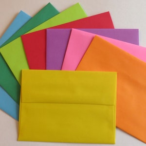 PE29  24 pc. Multi Color Envelopes A6 60 lb. 4 3/4 x 6 1/2 (12.07cm x 16.51cm)