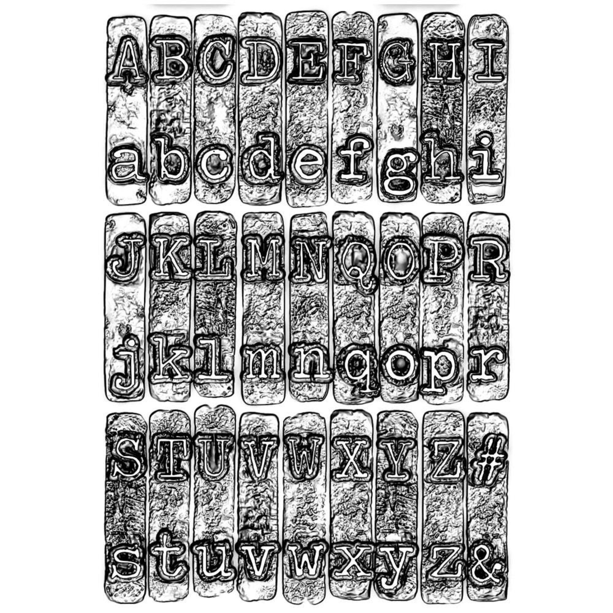 Sizzix / 664760 Typewriter Texture Fades Embossing Folder A6 3D - Etsy