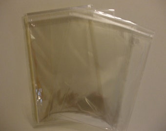 AF46 100 Clear Cellophane Envelopes 4 5/8 x 6 3/8  (11.8cm x 16.2cm)