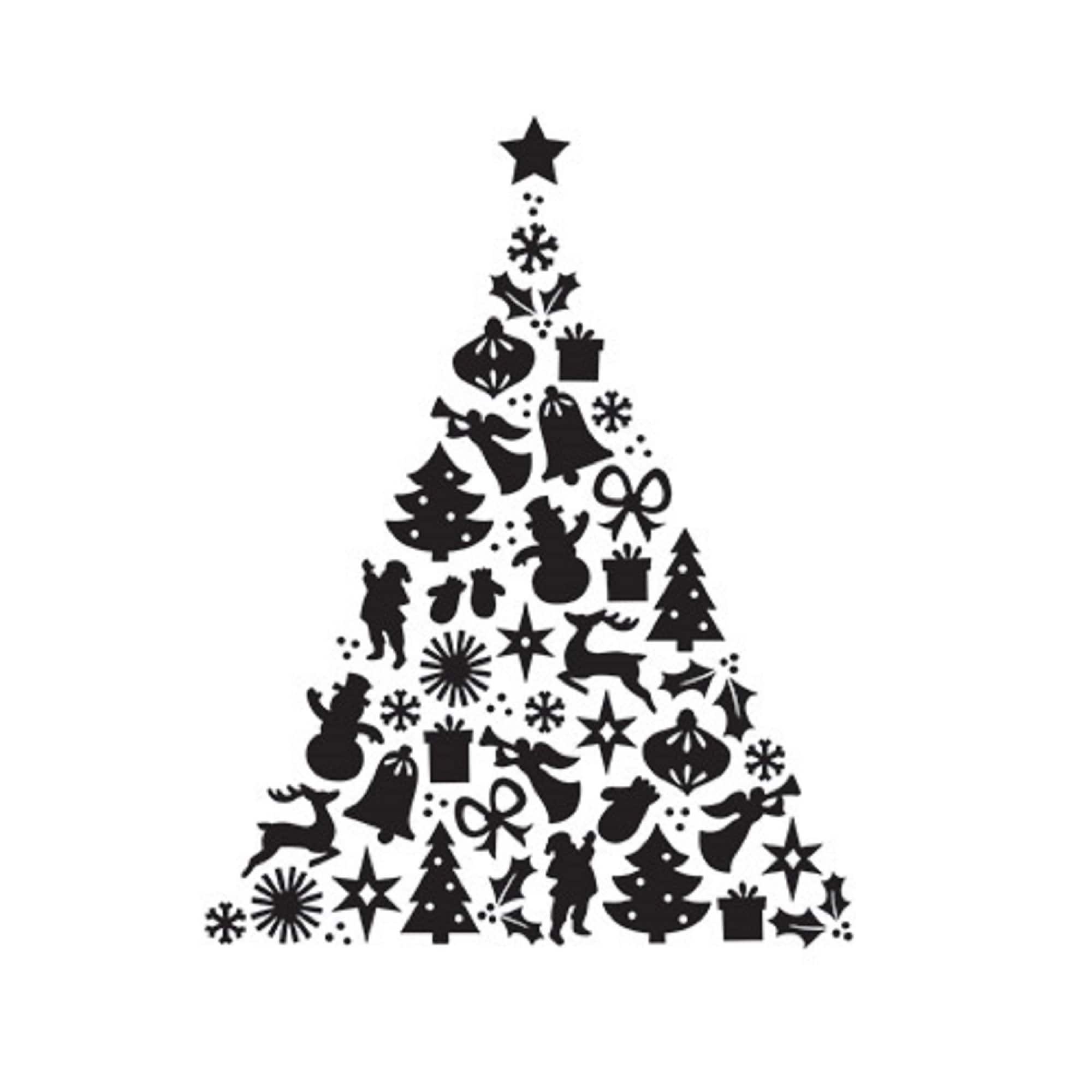 30041350 Darice A2 エンボスフォルダー クリスマスツリー 4.25 x 5.75